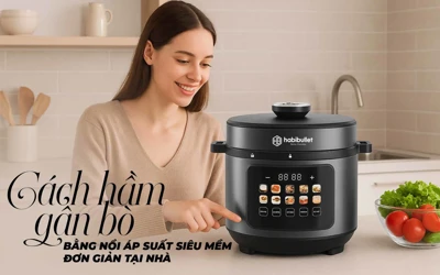 Cách hầm gân bò bằng nồi áp suất siêu mềm đơn giản tại nhà