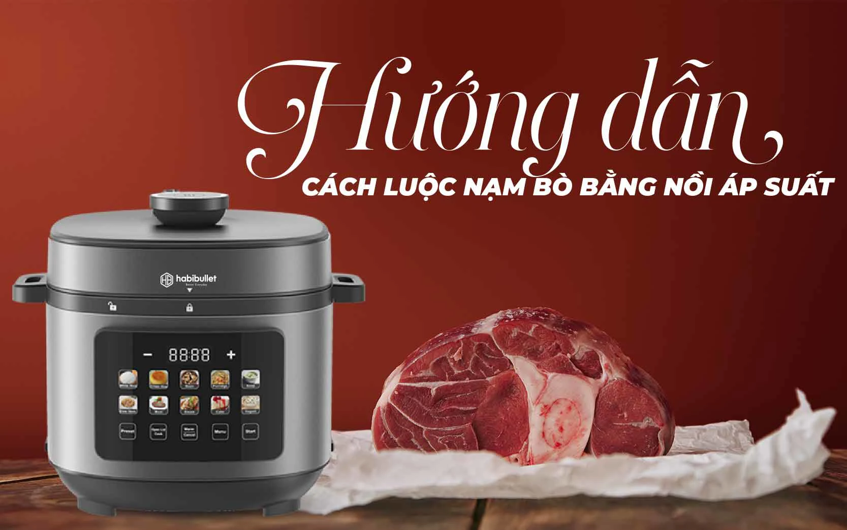 Hướng dẫn cách luộc nạm bò bằng nồi áp suất 1